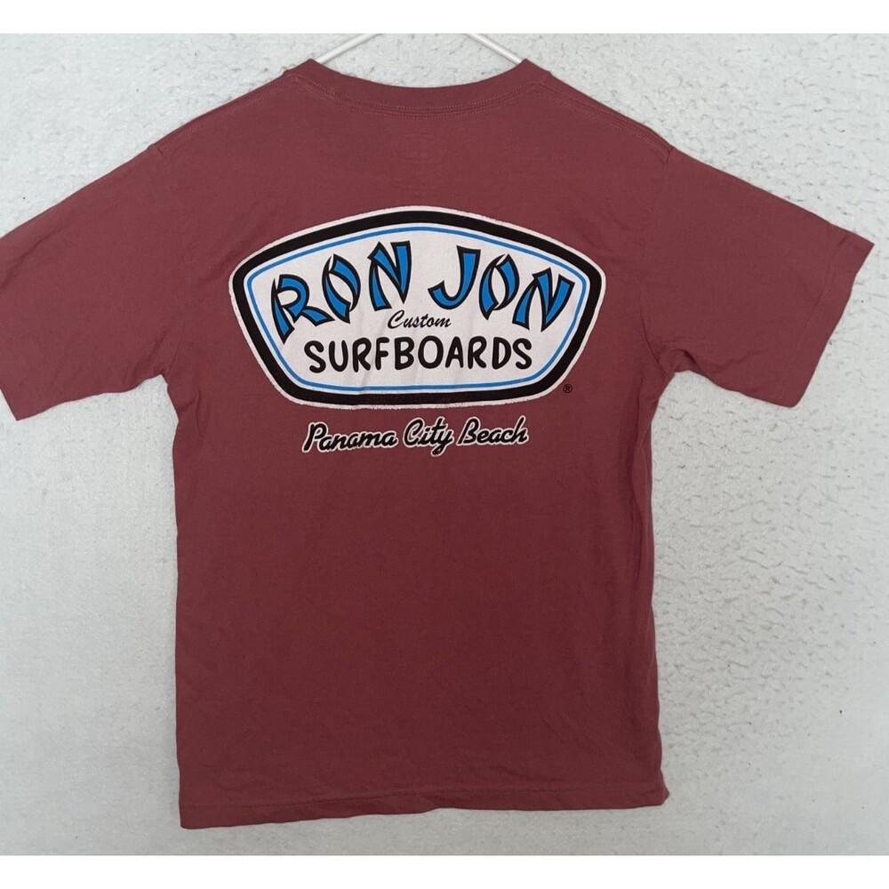 Ron Jon Surf Shop T-Shirt Panama City Beach Surfing Women's M pink logo